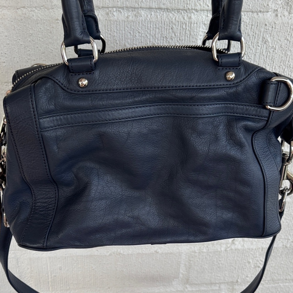 Rebecca Minkoff Leather Dark Blue MAB Crossbody Satchel - Picture 12 of 12